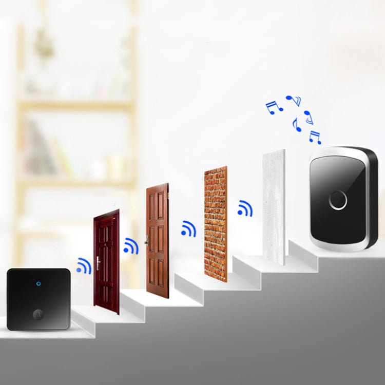 CACAZI FA50 1 For 1 Push-button Self-generating Wireless Doorbell CACAZI FA50 1 For 1 Push-button Self-generating Wireless Doorbell
